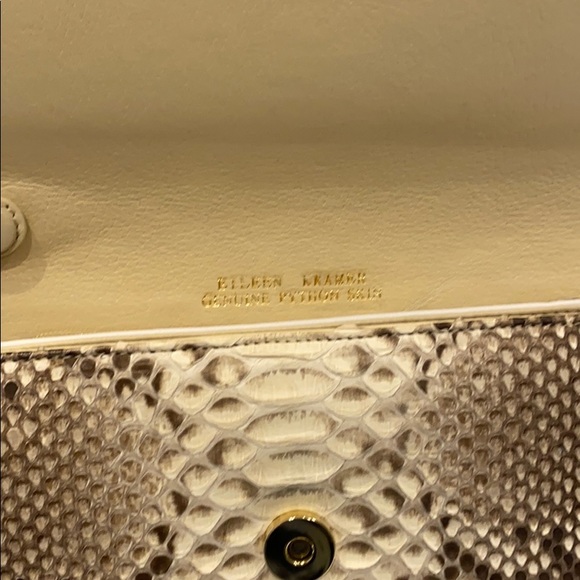 Eileen Kramer python skin clutch - Picture 3 of 5